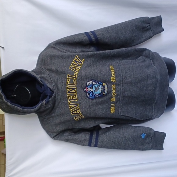 Warner Bros. Tops - Harry Potter Charcoal Gray hoodie, Ravenclaw, Sz S, 21" PTP